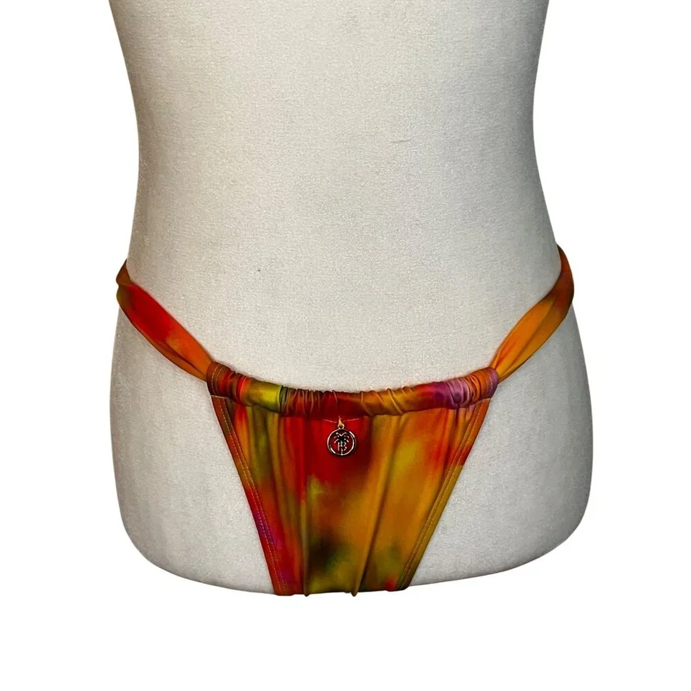 BANANHOT Shell Bikini Bottoms in Sunrise Small New Womens Swimsuit